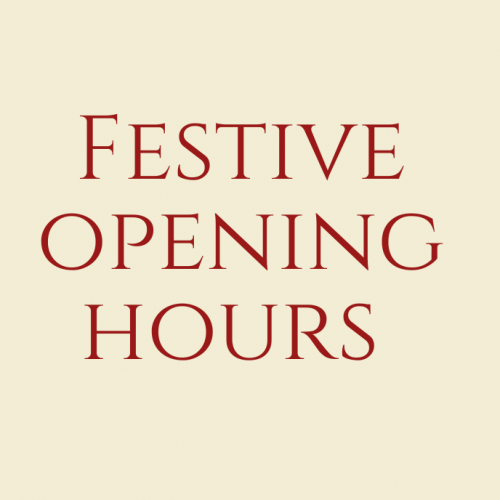 Festive Opening Hours